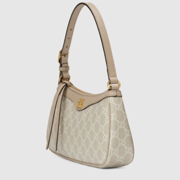 Gucci Ophidia small shoulder bag beige and white - Picture 2 of 6
